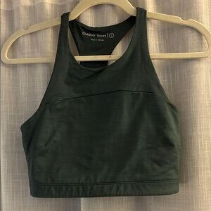 Outdoor Voices Dark Green Sports Bra